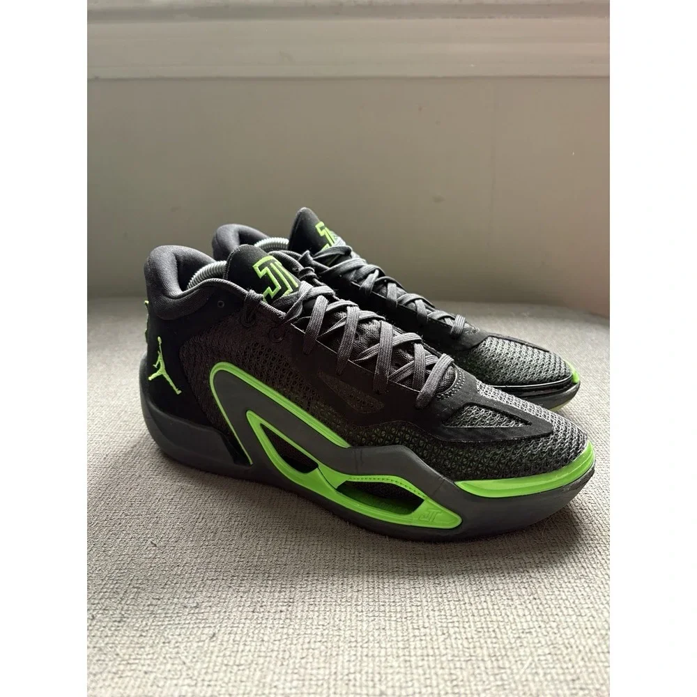 Nike Jordan Tatum 1 Basketball Shoes  Anthracite Green Strike Black Men's Sz 7.5